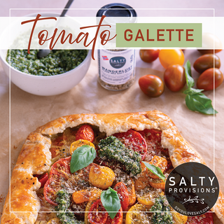 A Cozy Tomato Galette for Winter Nights, Finished with Wanderlust Sea Salt Blend