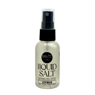 Liquid Salt offers a low sodium option that proves to provide flavor in every bite. with 13 mg of sodium in each spray you can cover your whole meal in endless flavor. Salty Provisions offers a variety of flavor options including this Citrus flavor.