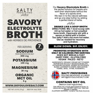 SAVORY ELECTROLYTE BROTH