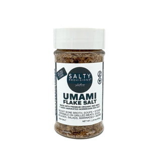 UMAMI FLAKE SEA SALT. A great boost to bone broths, soups and stews. Sprinkle on grilled meats, eggs, salads and marinades. 
