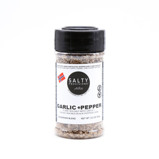 GARLIC + PEPPER Flake Sea Salt